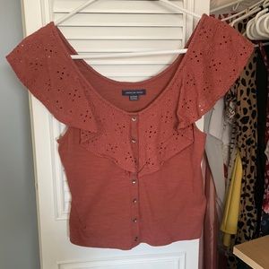 Off the shoulder shirt from American eagle
